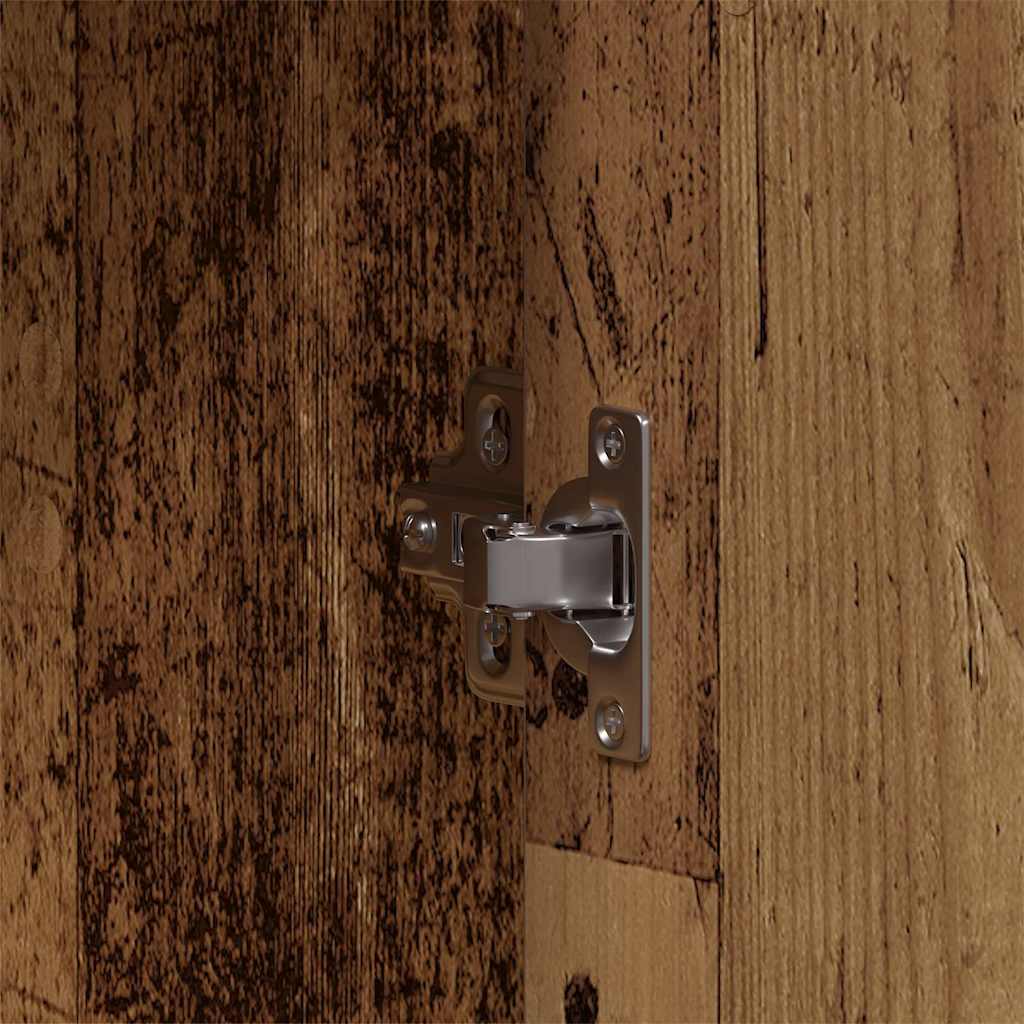 Bathroom Furniture Set with Door 3 pcs Brown 33 x 33 x 102.5 cm